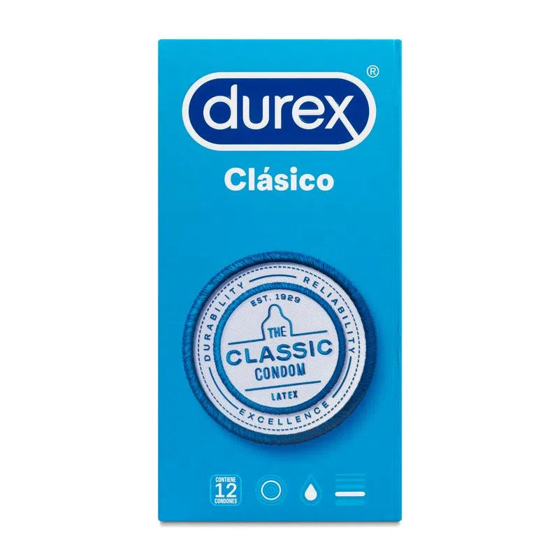 Preservativo Durex "Clasico" x 12 unidades durex